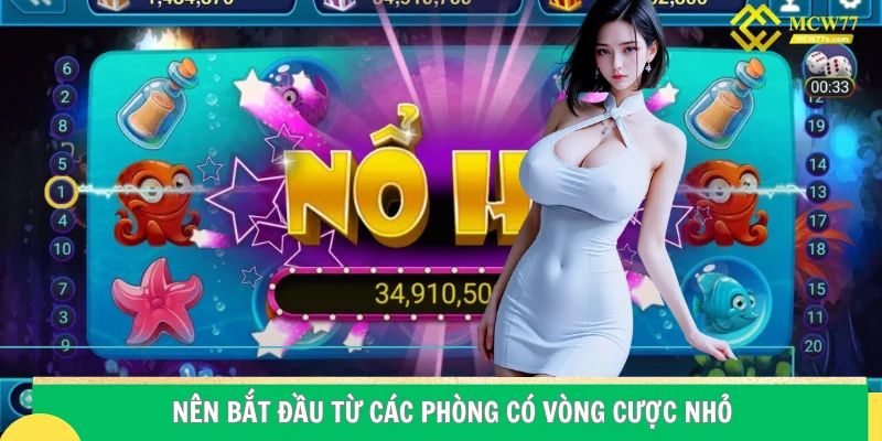 Nên bắt đầu từ các phòng có vòng cược nhỏ